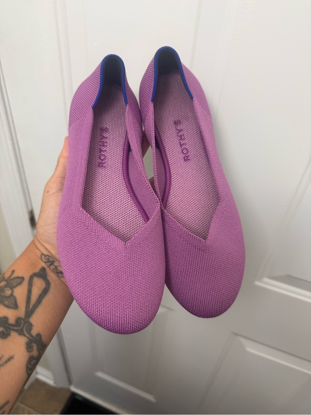 Rothy’s The Flat Classic Slip On Shoes Beautyberry Size 9 Office Business Casual - Picture 2 of 6